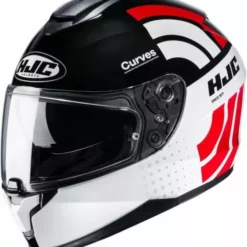 HJC C70 Curves White / Red